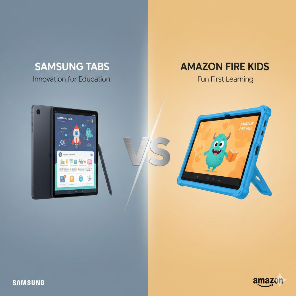 Cómo Elegir entre la Samsung Galaxy Tab S10 Fe y Tablets Fire para Niños de Amazon