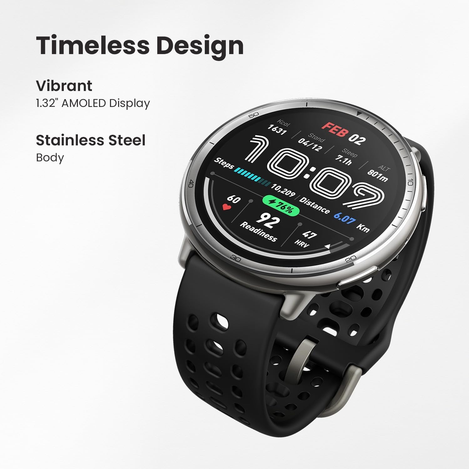 Active 2 Sport Smart Watch Fitness Tracker for Android and Iphone, 44Mm, 10 Day Battery, Water Resistant, GPS Maps, Sleep Monitor, 160+ Workout Modes, 400 Face Styles, Silicone Strap, Free App