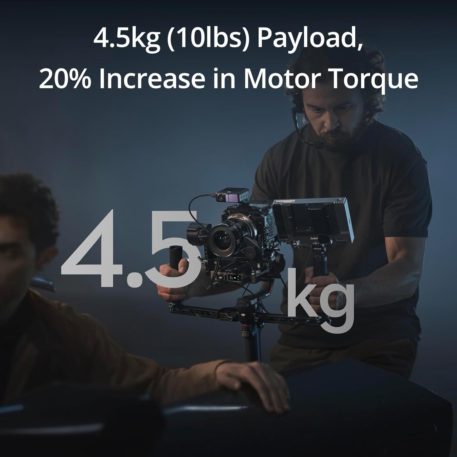 RS 4 Pro, 3-Axis Gimbal Stabilizer for Camera for DSLR & Cinema Camera Stabilizer Canon/Sony/Panasonic/Nikon/Fujifilm, 2Nd-Gen Native Vertical Shooting, 4.5Kg (10Lbs) Payload, Camera Gimbal