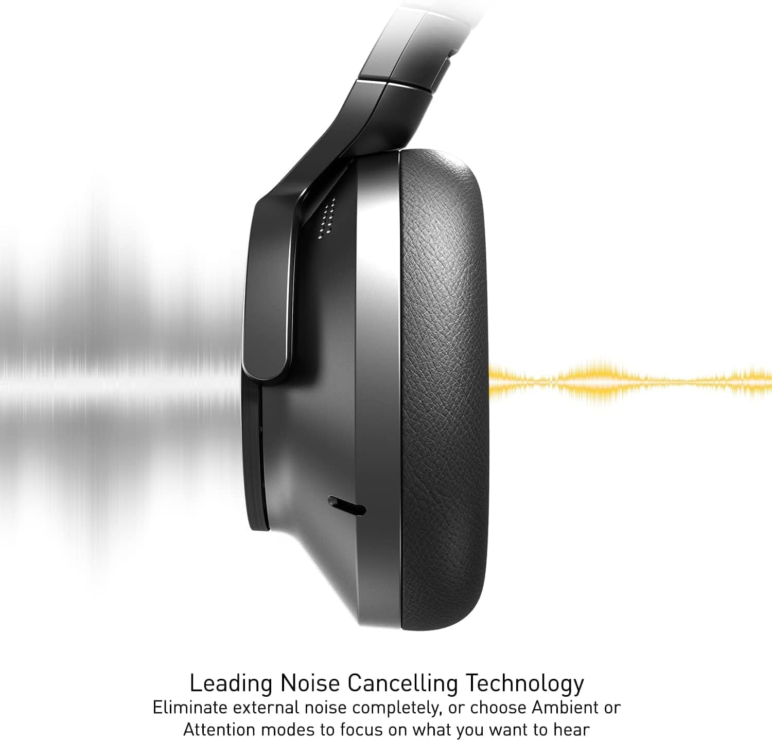 '- Wireless Noise Cancelling Over-Ear Headphones with 2 Device Multipoint Connectivity - EAH-A800-K Black