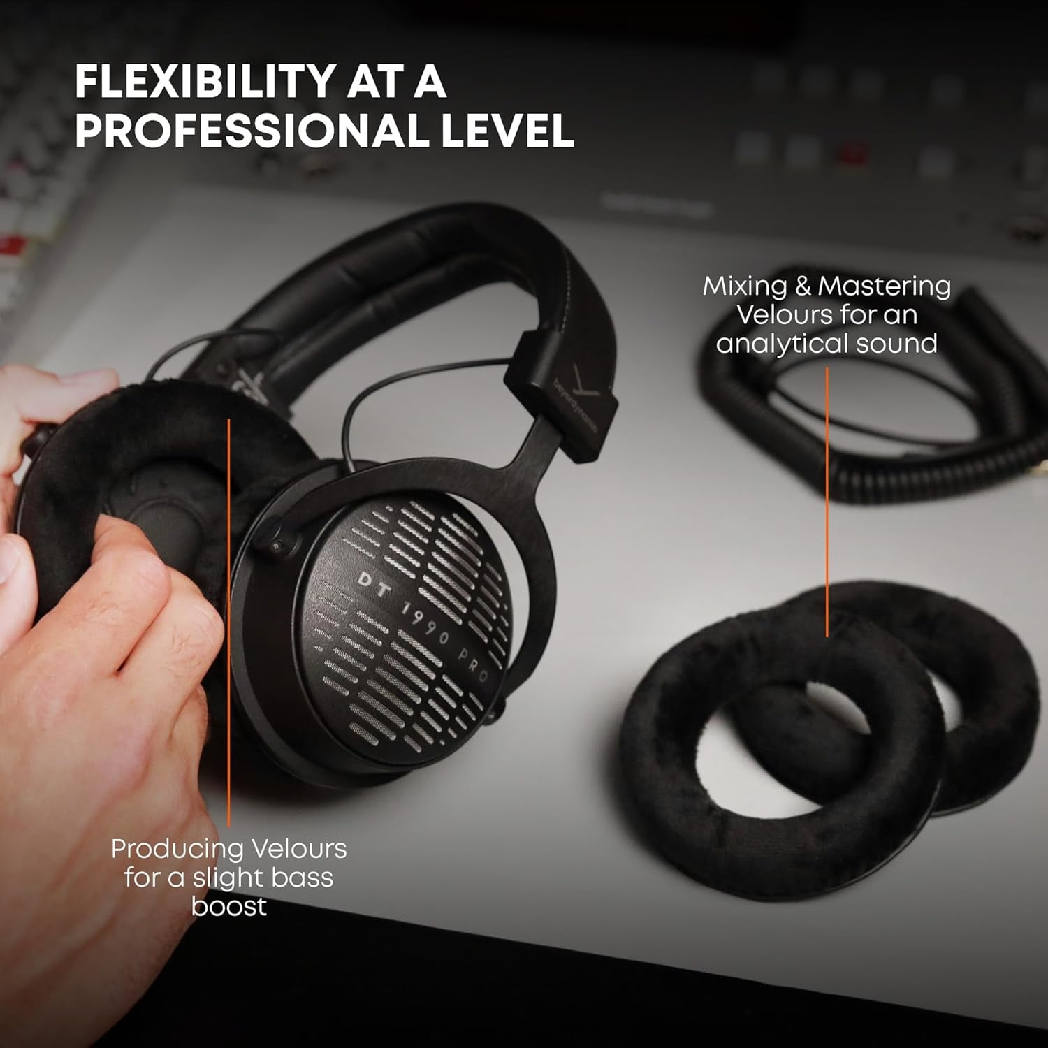 DT 1990 PRO MKII Premium Tesla Studio Headphones for Mixing, Mastering and Editing (Open)