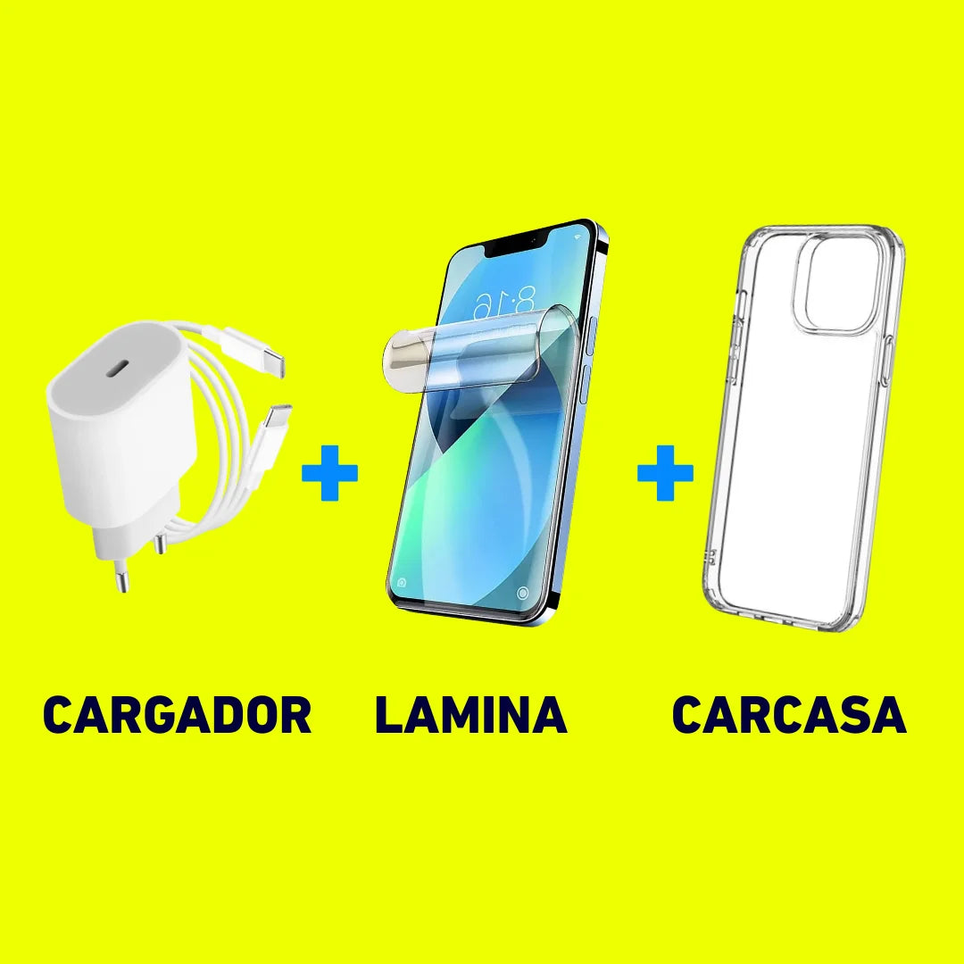 Cargador + Lamina + Carcasa | Compatible con Todos los Modelos