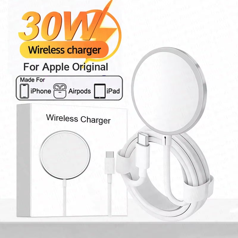 Original Wireless Charger for Apple Magsafes Iphone 17 16 15 14 13 12 Pro Max plus Airpods Fast Charging Type C Magnetic Charge