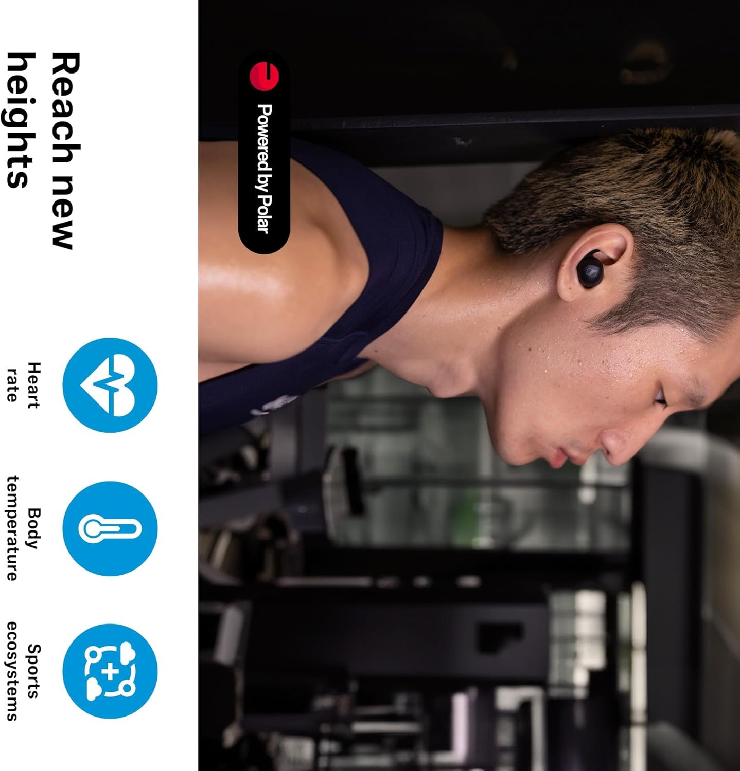 Sennheiser Momentum Sport Auriculares Con Ajuste De Sonido Deportivo Y ANC Adaptativo, Ajuste Seguro, 24 Horas De Duración De La Batería - Grafito