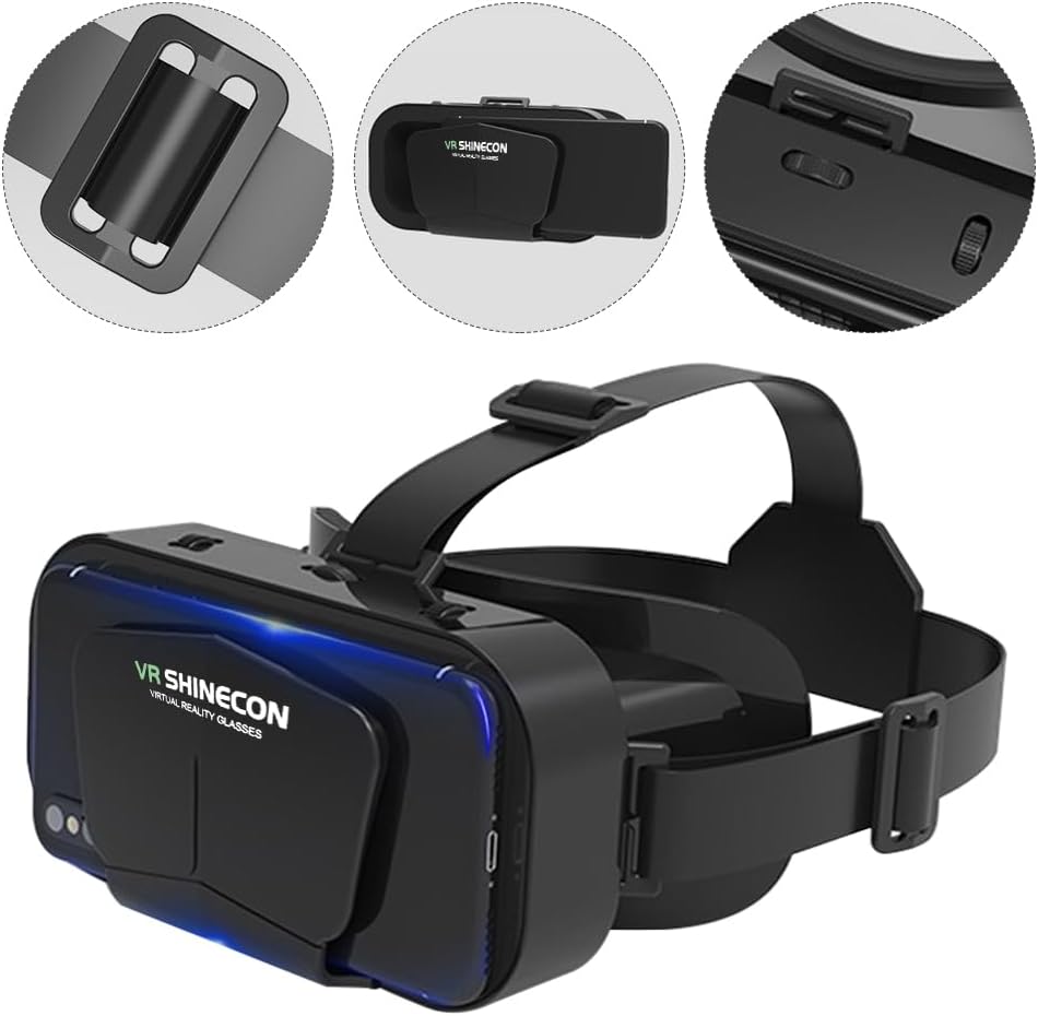 Gafas de realidad virtual 3D con soporte para 360 grados de panorama