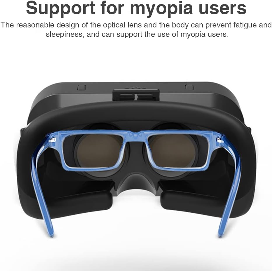 Lentes de realidad virtual 3D SUPVR, gafas universales de realidad virtual con soporte para pantalla panorámica de 360°-