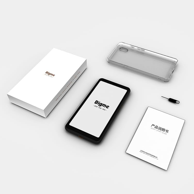 Color E-Ink Screen Mobile Hibreak, 6G+128GB Android 11 Smartphone, 36-Level Front Light, USB-C, 3300Mah Battery, 5+13MP Camera - Black