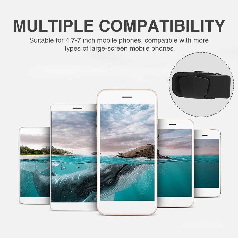 Lentes de realidad virtual 3D SUPVR, gafas universales de realidad virtual con soporte para pantalla panorámica de 360°-