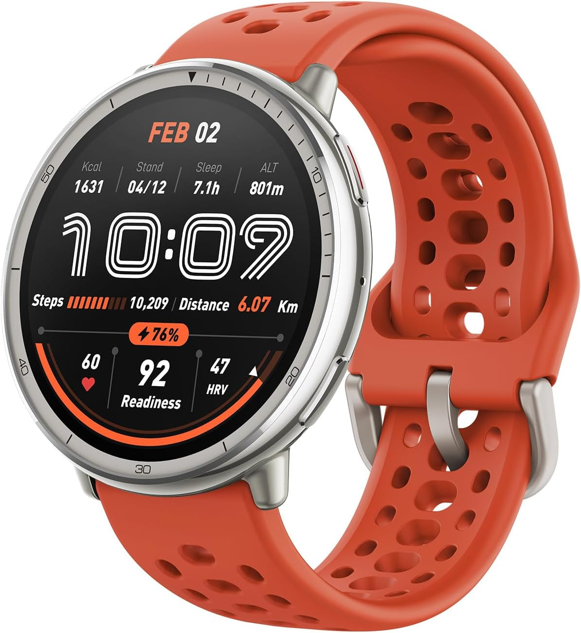Active 2 Sport Smart Watch Fitness Tracker for Android and Iphone, 44Mm, 10 Day Battery, Water Resistant, GPS Maps, Sleep Monitor, 160+ Workout Modes, 400 Face Styles, Silicone Strap, Free App