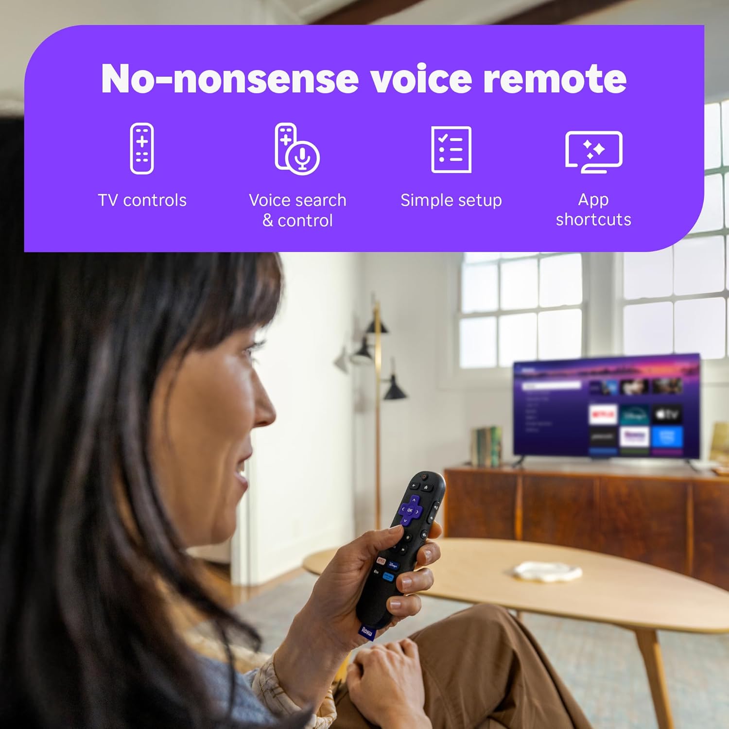 Roku Streaming Stick Plus 2025 - Dispositivo de transmisión Roku 4K y HDR para TV con control remoto por voz - TV gratis y en vivo