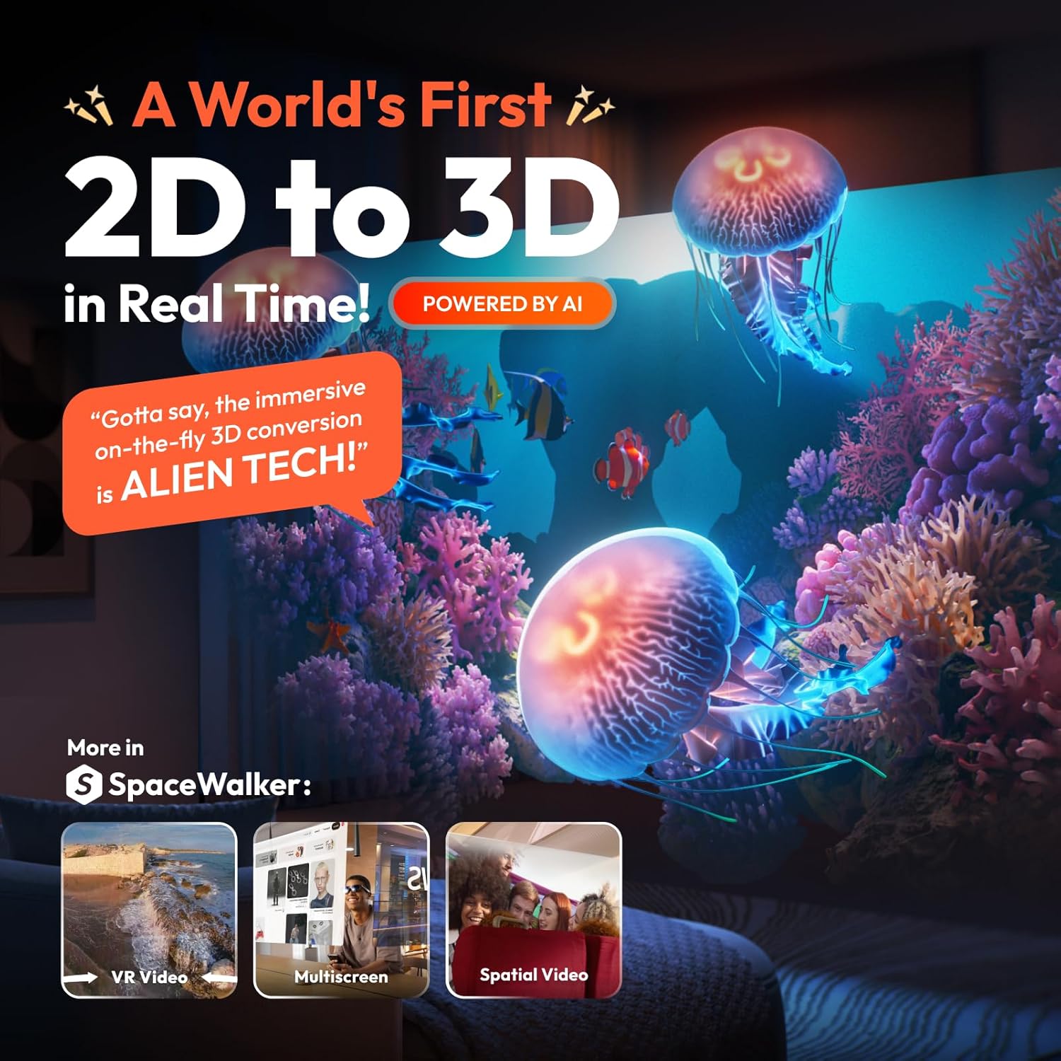 VITURE Lentes Pro XR/AR, pantalla de 135 pulgadas, 120 Hz, 1000 nits, audio Harman, ajustes de miopía, película electrocrómica, para iPhone 16/15/Android/Mac/PC/Steam Deck, primera experiencia XR