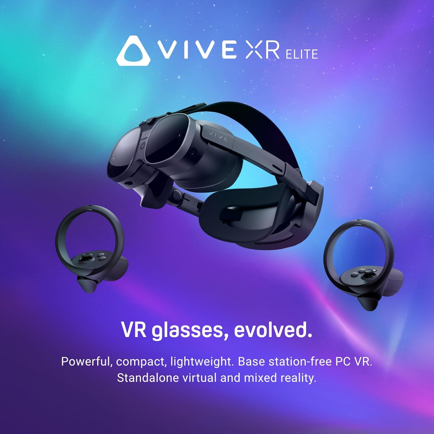 Vive XR Elite with Deluxe Pack — Mixed Reality and PC VR Headset + Controllers