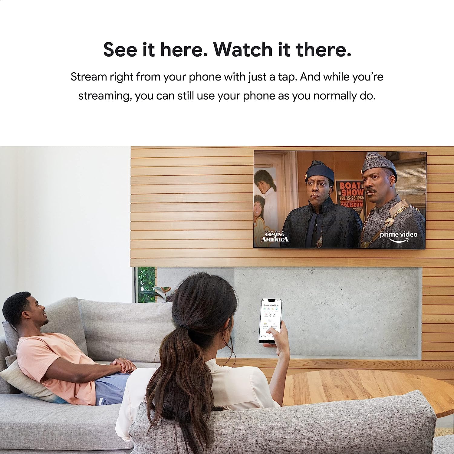 Chromecast - Dispositivo de transmisión con cable HDMI - Transmite programas, música, fotos y deportes desde tu teléfono a tu televisor, incluye funda y paño de limpieza (versión japonesa) - Compatible con EE. UU.