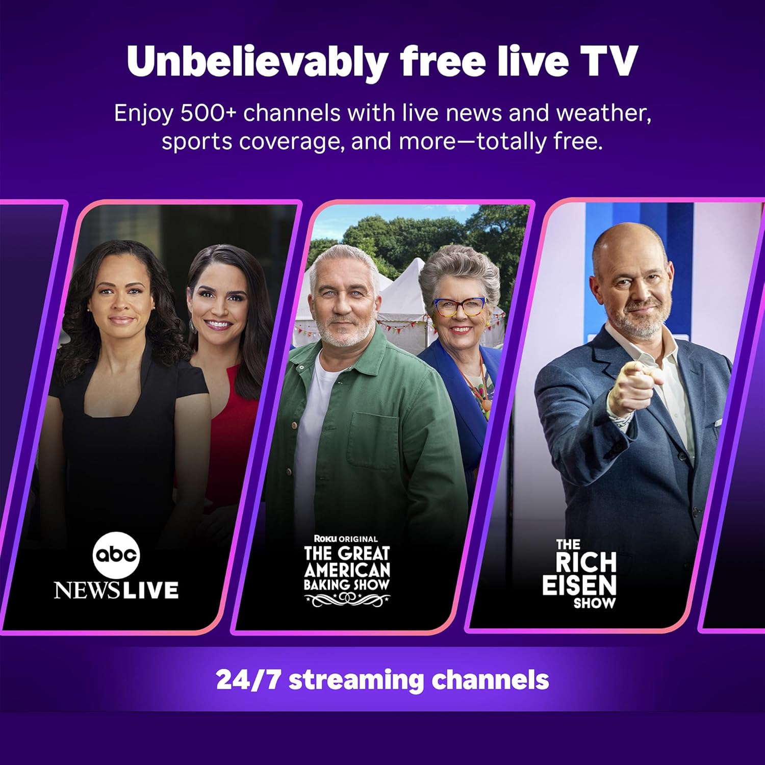 Roku Streaming Stick Plus 2025 - Dispositivo de transmisión Roku 4K y HDR para TV con control remoto por voz - TV gratis y en vivo