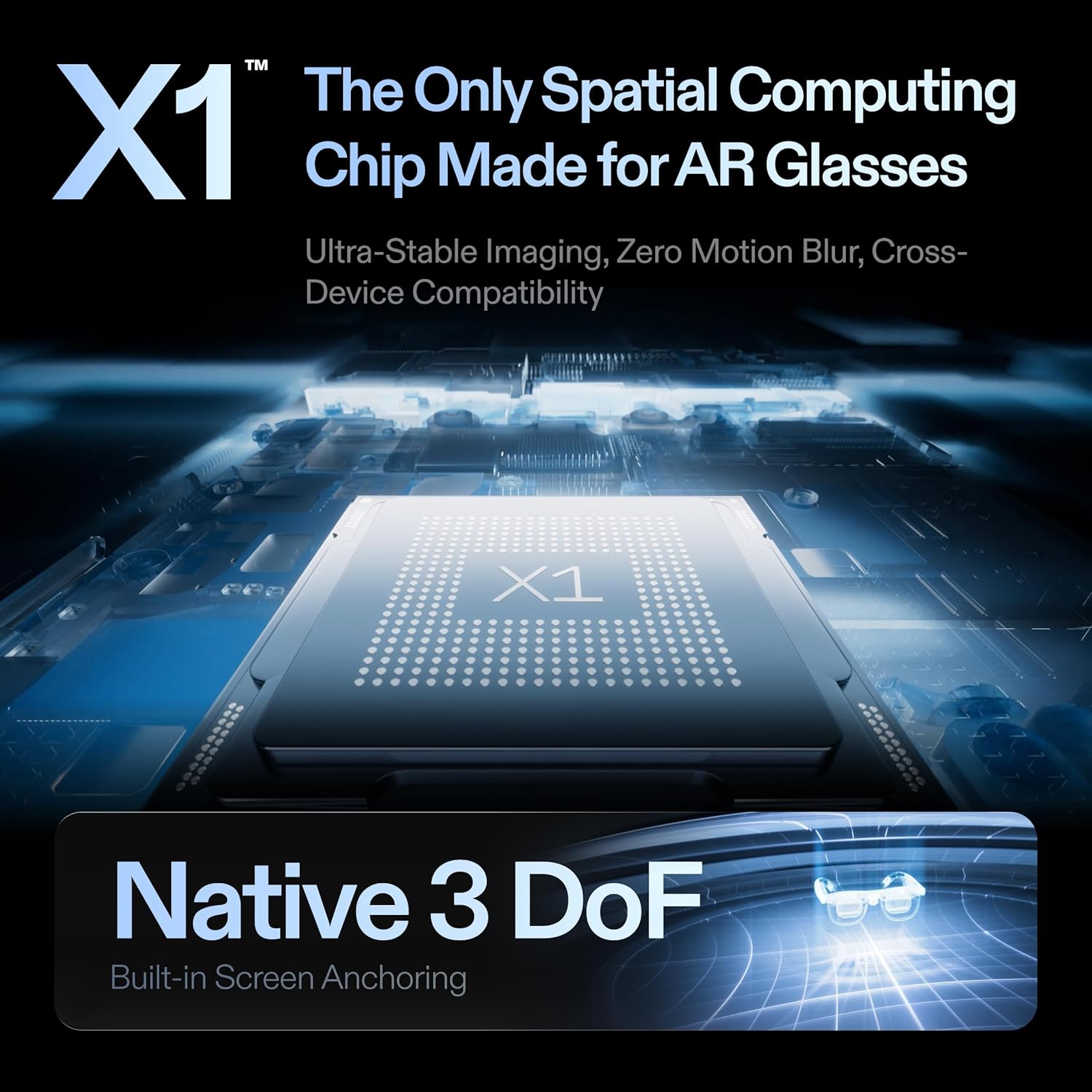 Lentes de realidad aumentada One Pro con chip X1