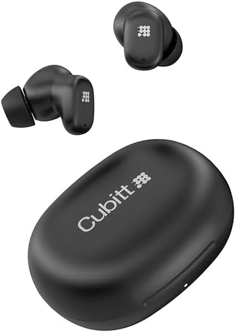 Power Buds Wireless Earbuds with ANC & Transparency Mode – Bluetooth 6.0, Low Latency, Touch Controls, 500Mah Case – Obsidian Black