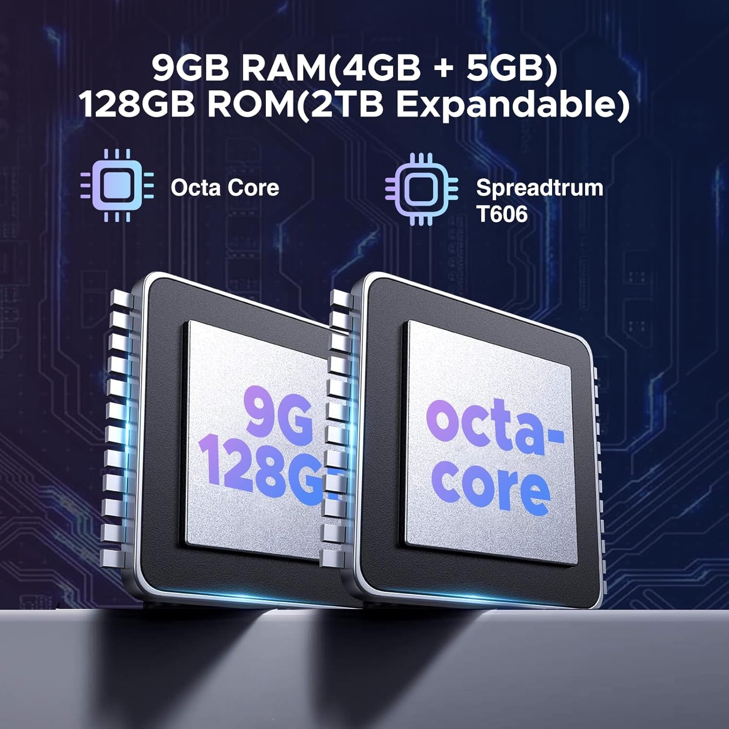 Blade 10 Rugged Smartphone, 10.7Mm Thin Rugged Phone, Android 14, 6.56" HD+ 90Hz IPS Screen, Octa-Core,9Gb+128Gb/2Tf, 5150Mah Battery,16Mp Camera, Ip68/Ip69K/Dual 4G Sim/Face Id/Gps/Otg(Black)