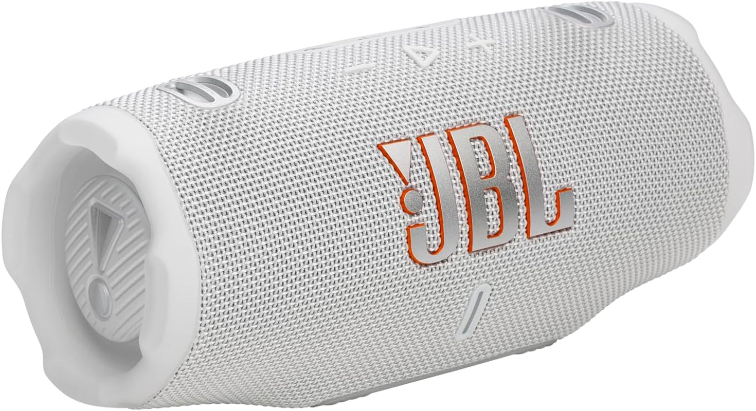 Charge 6 - Portable Waterproof & Drop-Proof Bluetooth Speaker, Bold Pro Sound with AI Sound Boost, 28Hrs of Playtime, Built-In Powerbank & Comes with a Sturdy/Removable Carrying Strap (Black)