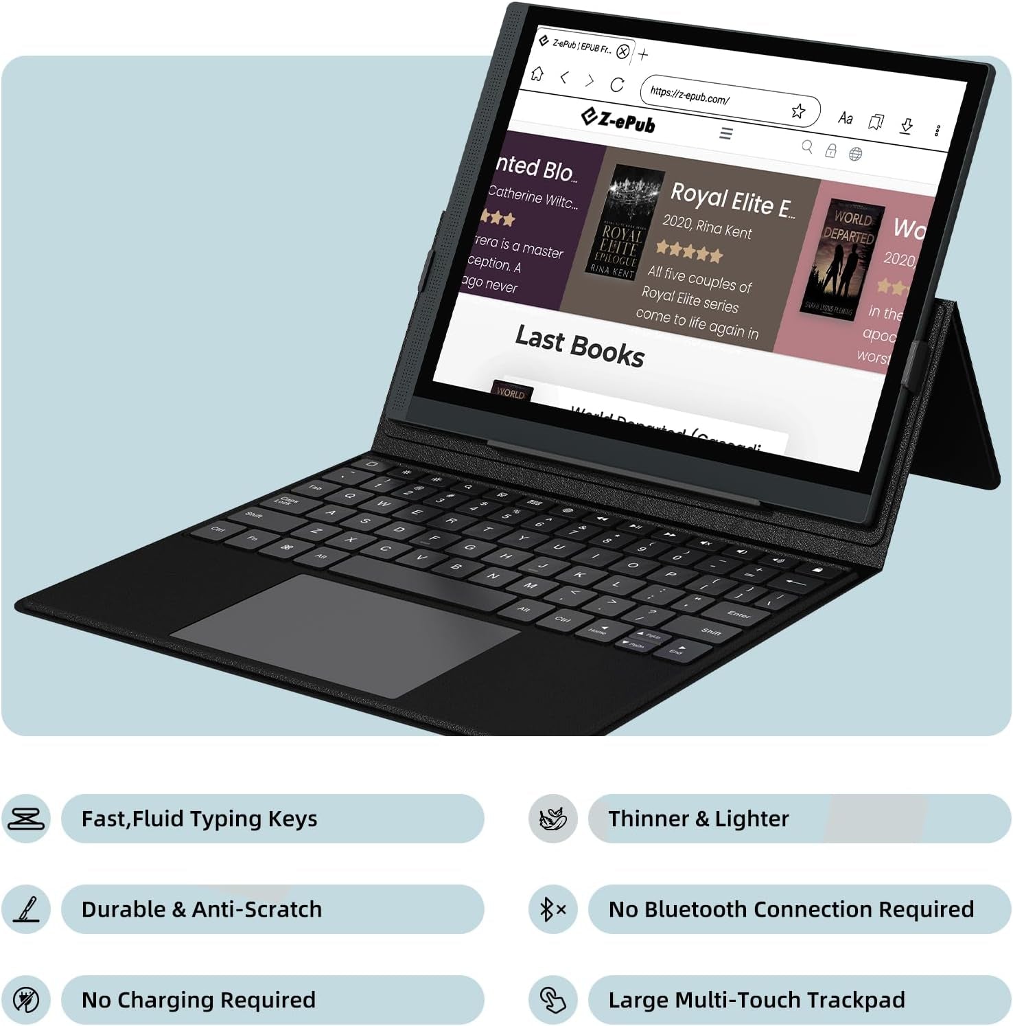B1051C Eink Tablet with Keyboard and Stylus, Read and Write Notepad