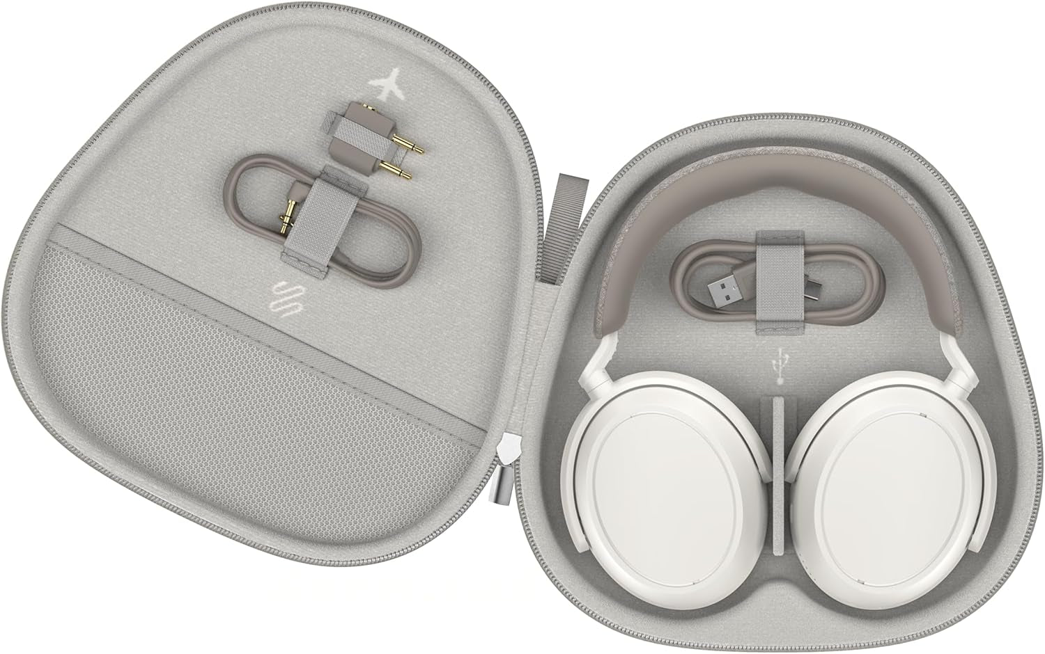 Sennheiser Auriculares MOMENTUM 4 Wireless, Auriculares Bluetooth Para Llamadas Nítidas Con Cancelación De Ruido Adaptativa, 60 Horas De Duración De La Batería, Sonido Personalizable - Blanco