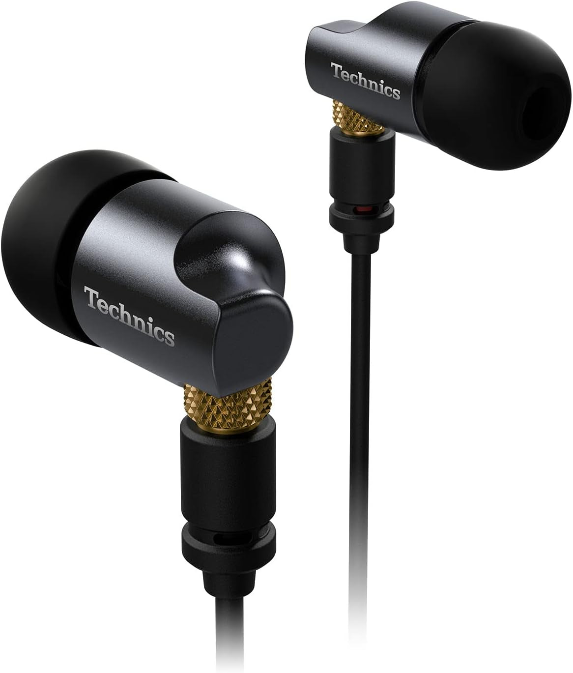 Premium In- Ear Monitors IEM, High-Fidelity Wired In-Ear Earbuds Earphones with Innovative 10Mm Driver for Ultra-Low Distortion - EAH-TZ700, Black/Gold