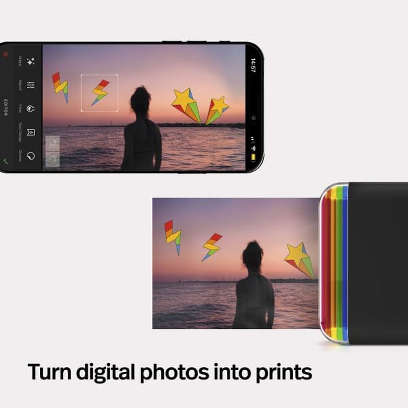 Hi-Print - 2Nd Generation Bluetooth Connected 2X3 Pocket Photo Dye-Sub Printer - White Printer Only (9128)
