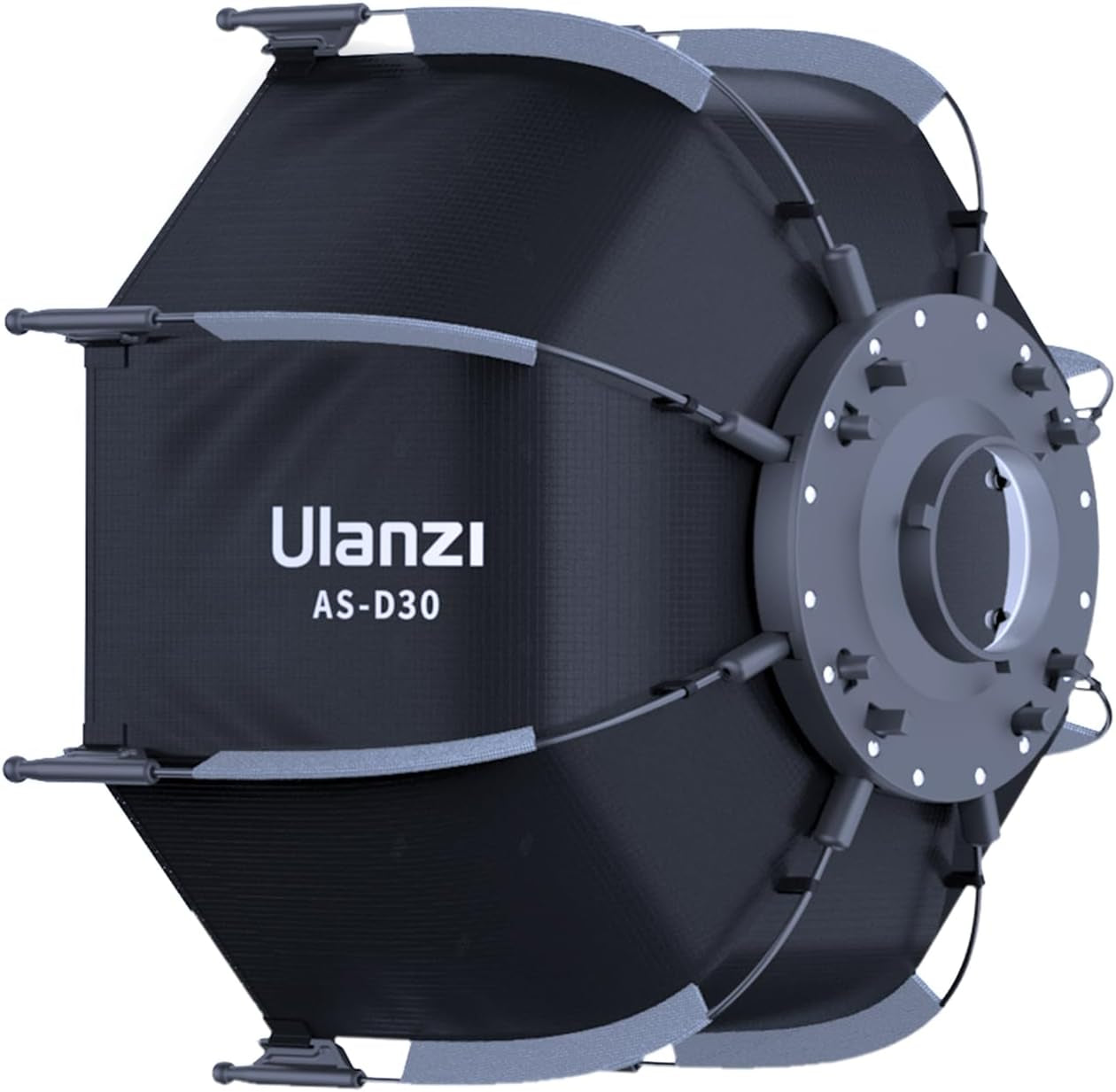 Ulanzi AS-D30 30Cm Mini Bowens Mount Octagon Softbox Octagonal Speedlite, Studio Flash, Speedlight Umbrella Softbox with Carrying Bag, Lightweight Compatible with Ulanzi 40W/40W Pro/60W Video Light.