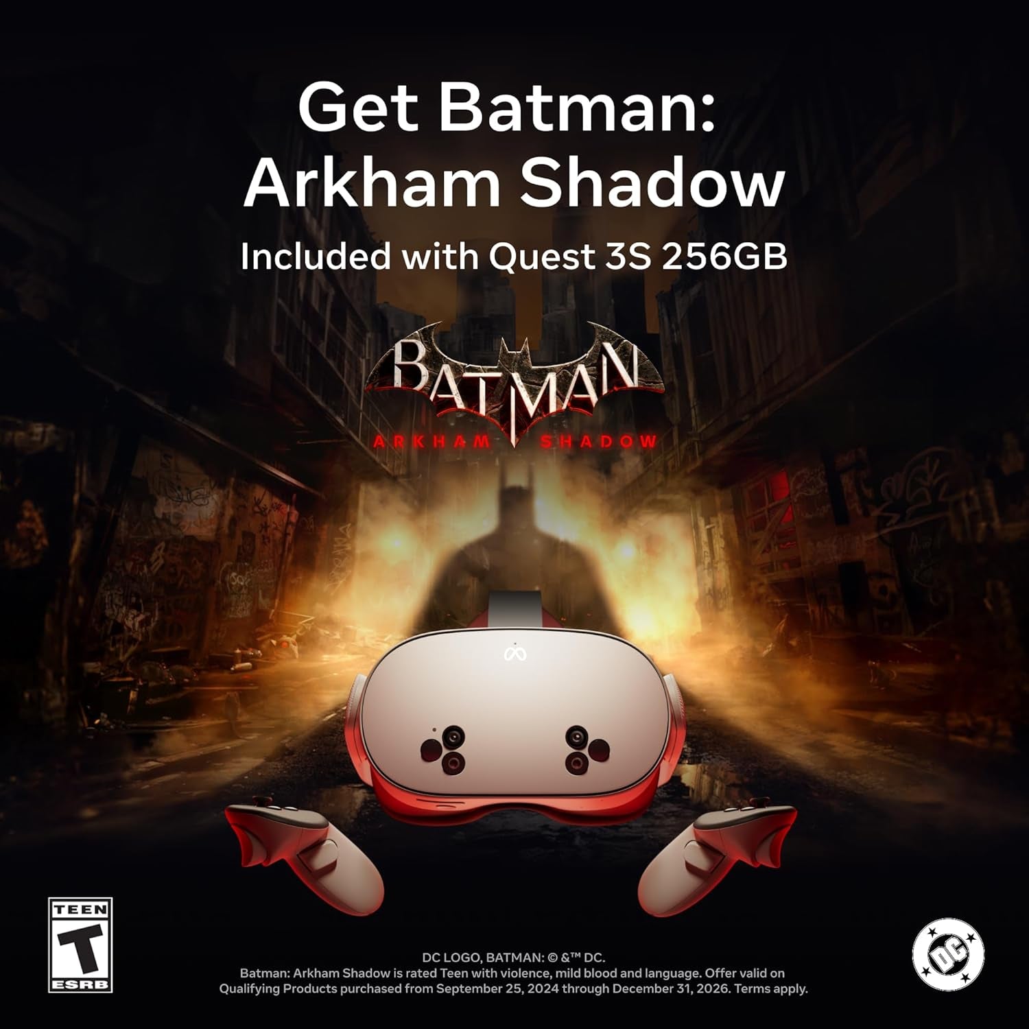 Quest 3S 256GB | Batman: Arkham Shadow Included — 30+ Games Included with Horizon+ Access with Starter Bundles — Play More for Less