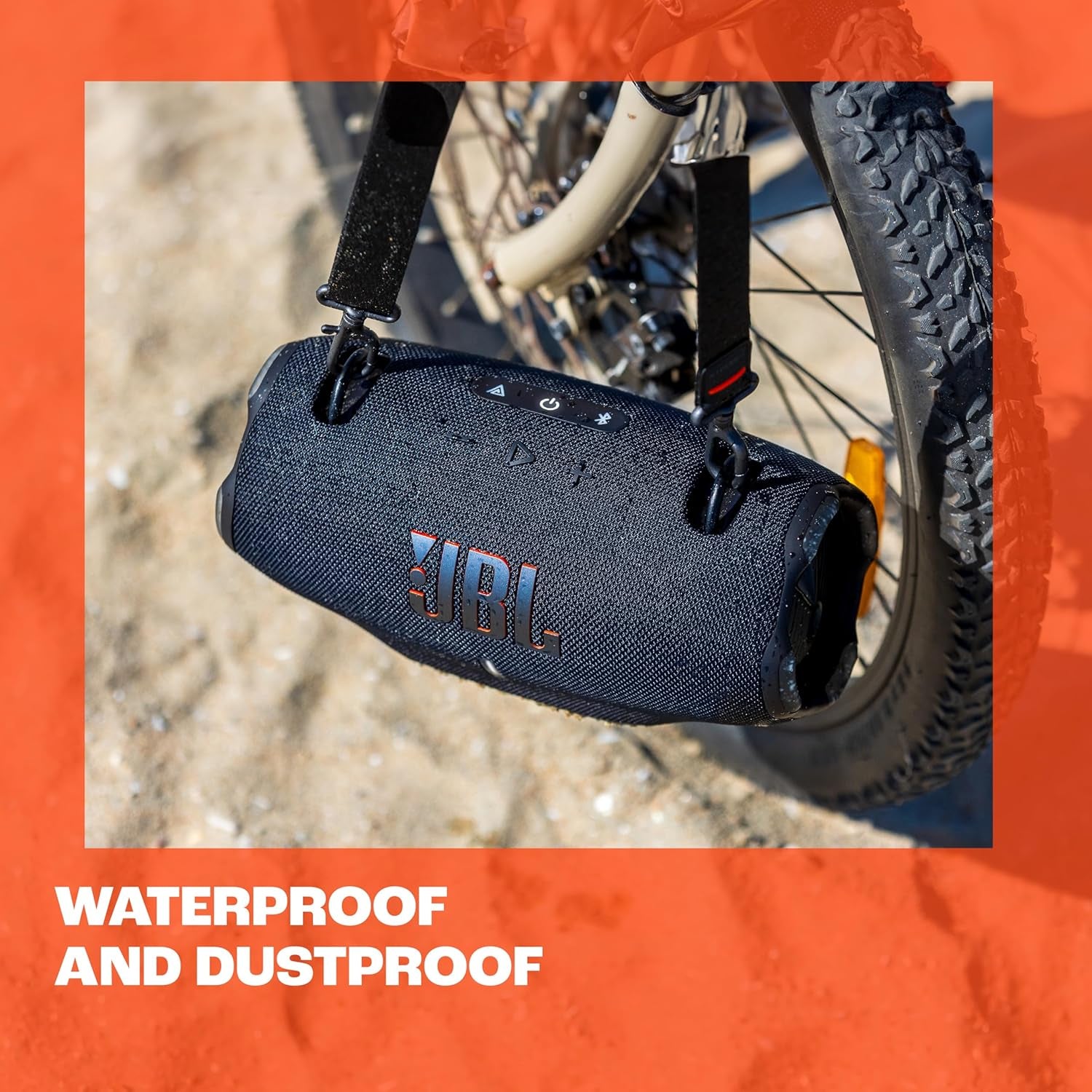 Xtreme 4 - Portable Bluetooth Speaker, Powerful Sound and Deep Bass, IP67 Waterproof, 24 Hours of Playtime, Powerbank, Auracast for Multi-Speaker Pairing (Black)
