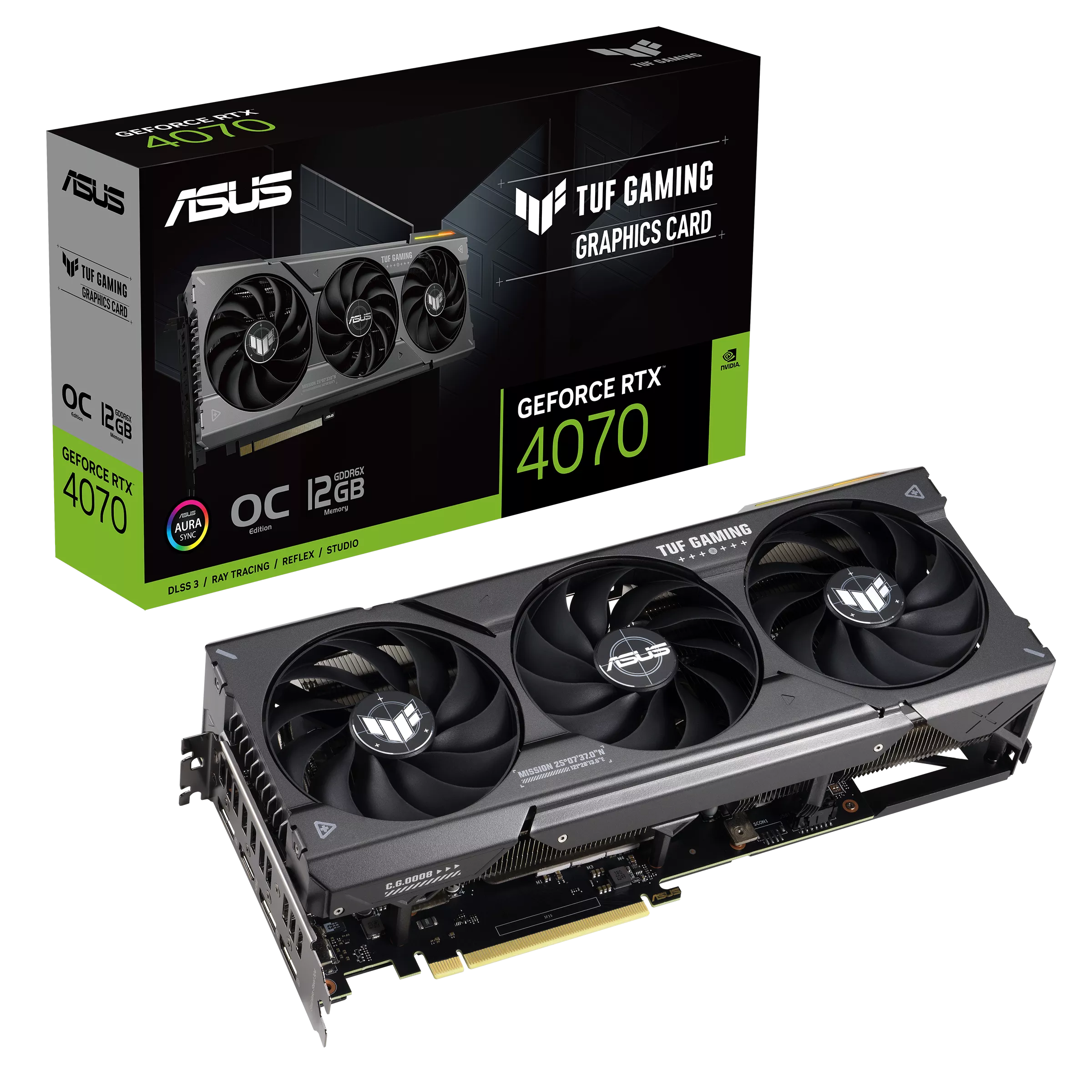 ASUS TUF Gaming GeForce RTX 4070 12GB GDDR6X OC Edition GPU