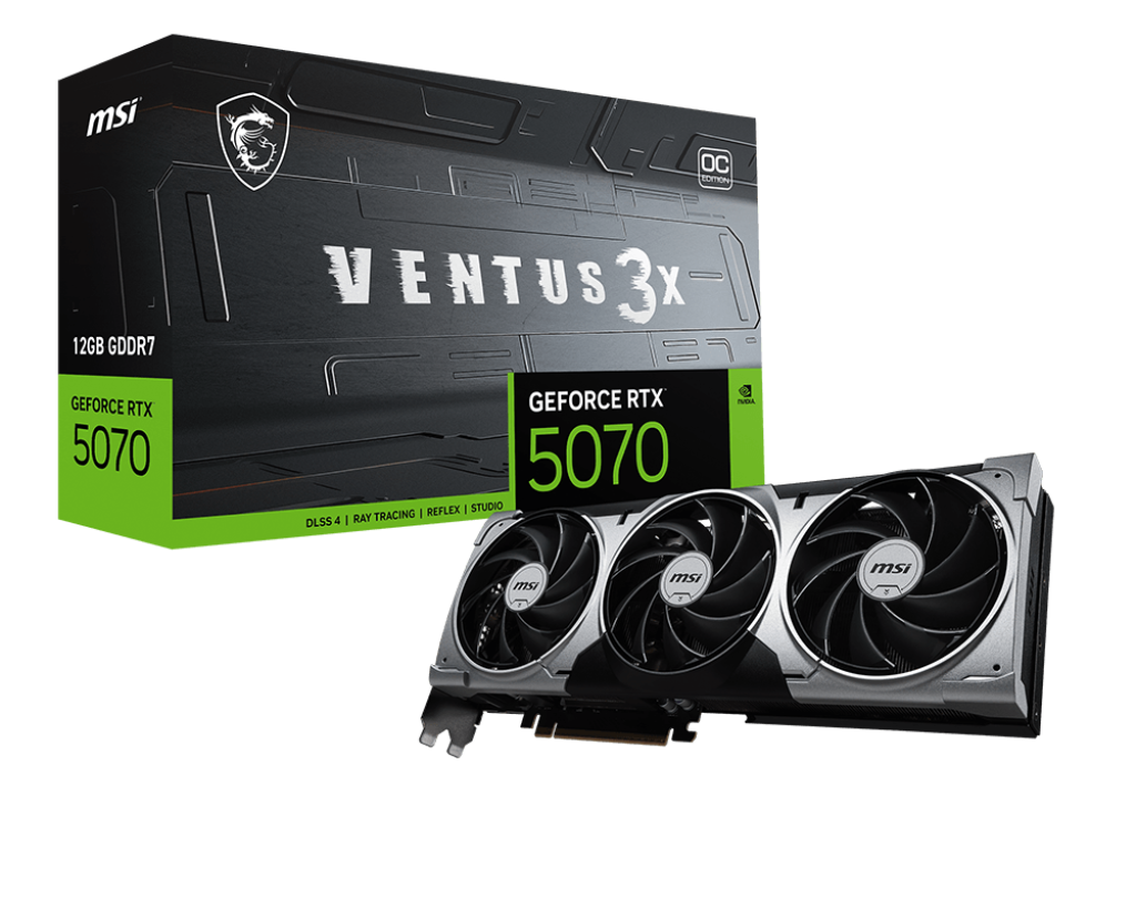 MSI GeForce RTX 5070 12G VENTUS 3X OC GPU