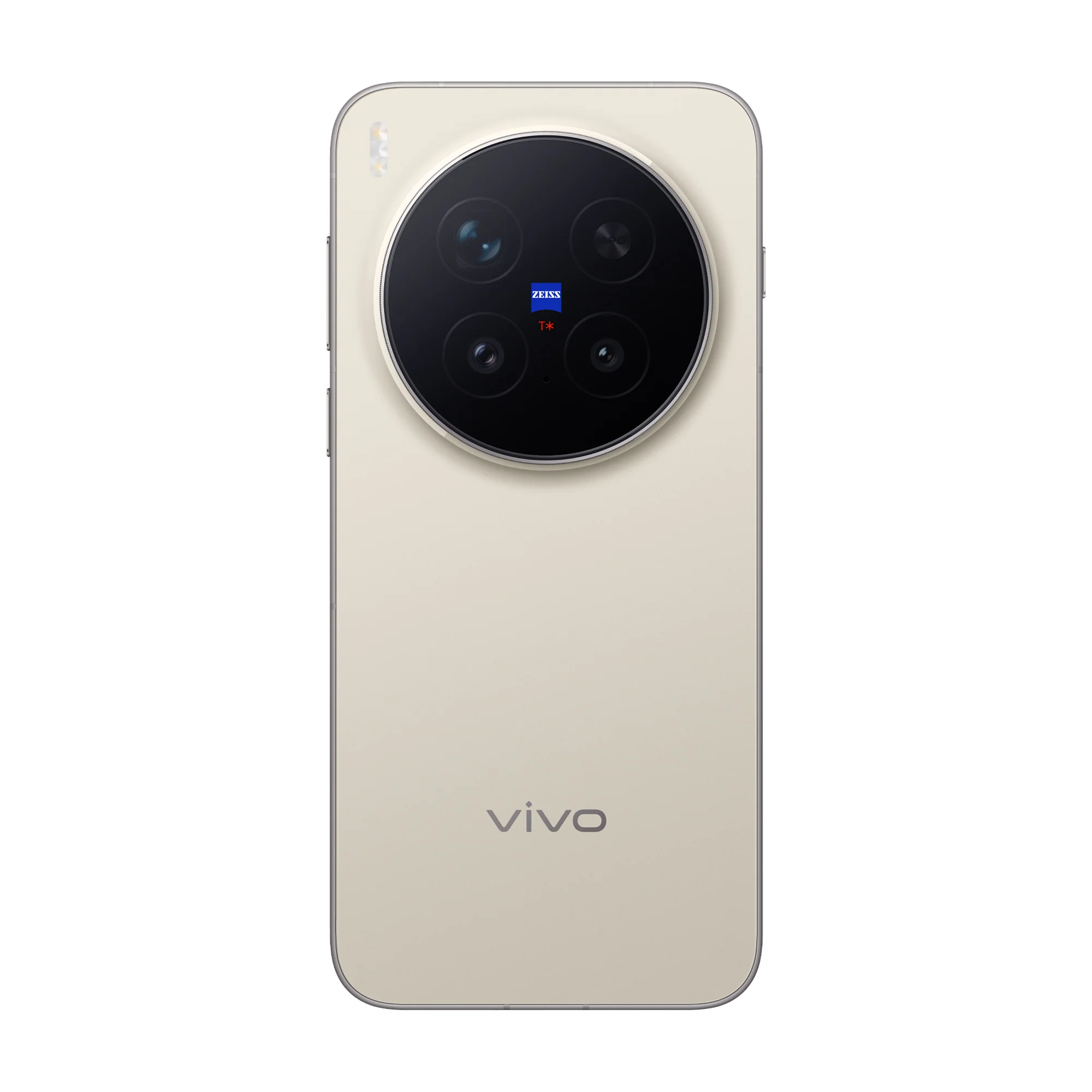 vivo X300 Pro crema: vista trasera y cámara circular ZEISS.