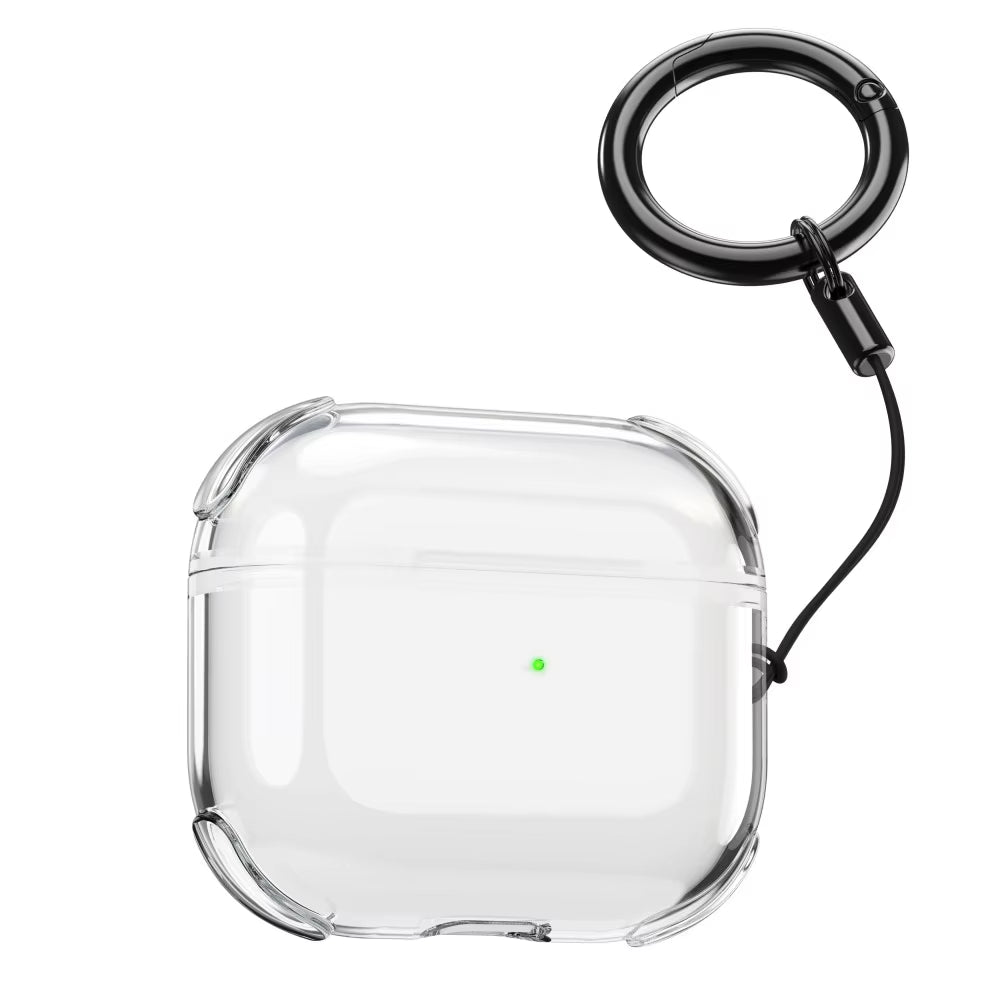 🎁 Carcasa Transparente Antigolpes para AirPods con Correa (100% off)