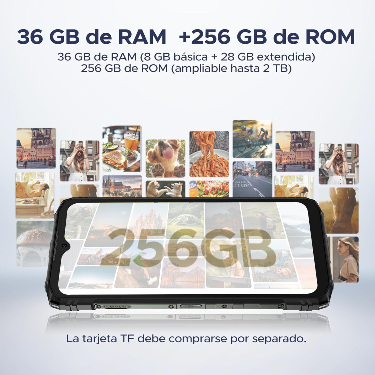 Blade 10 Ultra Energy Android 15 Rugged Phone 4.5G, 10.7Mm Ultra-Thin,Octa Core Rugged Smartphone, 6.56" Hd+90Hz, 64MP Camera, 6150Mah Battery, IP68/IP69K Waterproof Phone, Nfc/Face Unlock