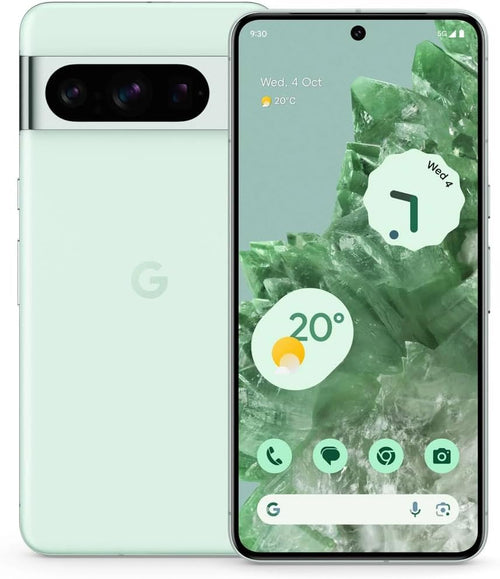 Pixel 8 Pro - Unlocked Android Smartphone with Telephoto Lens and Super Actua Display - 24-Hour Battery - Mint - 128 GB