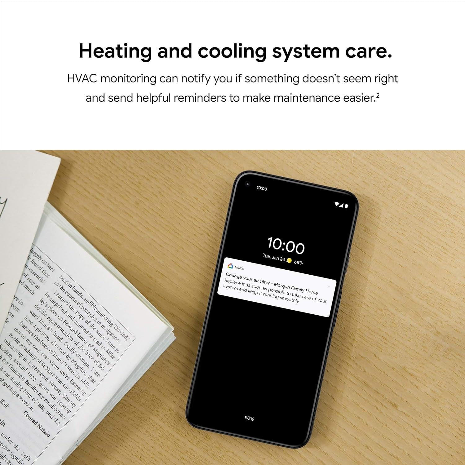 Nest Thermostat - Smart Thermostat for Home - Programmable Wifi Thermostat - Fog
