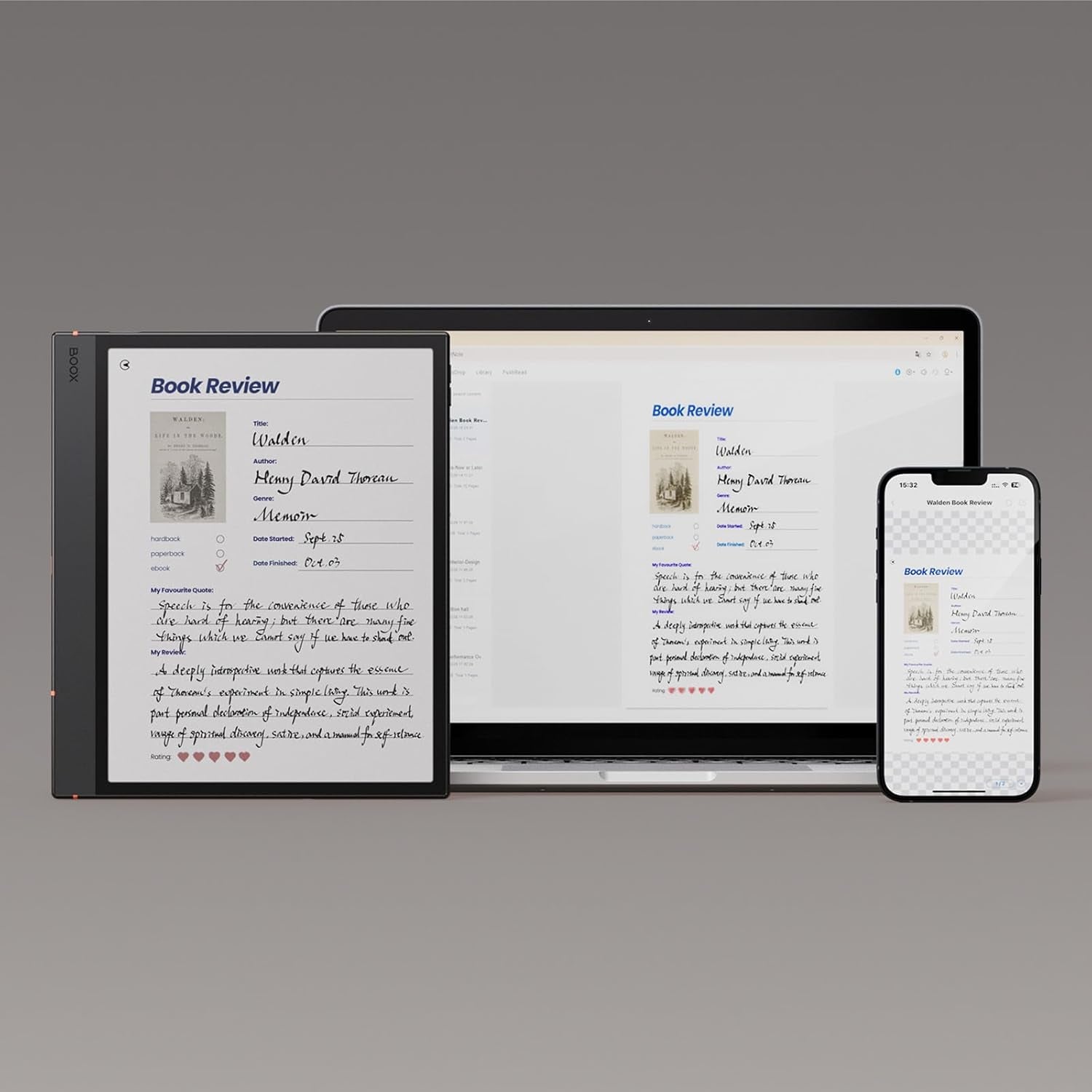 Tablet 10.3" Note Air 5 C 6G 64G E Ink Tablet Color Epaper Notebook