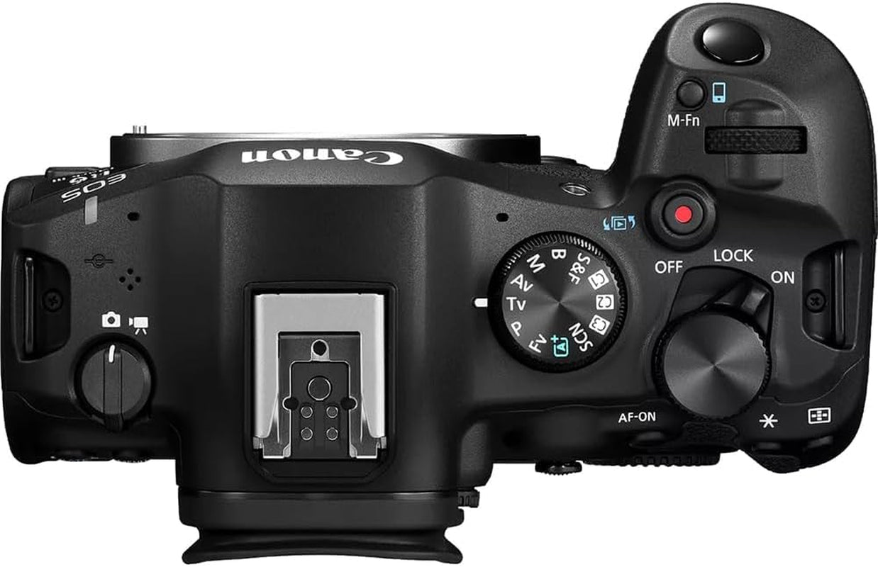 EOS R6 Mark III Full Frame Mirrorless Interchangeable Lens Camera Body 7084C002 32.5MP | 40 FPS | 7K RAW Video | 8.5 Stop IBIS Bundle with Deco Gear Bag + Microphone + Monopod + Accessories Kit