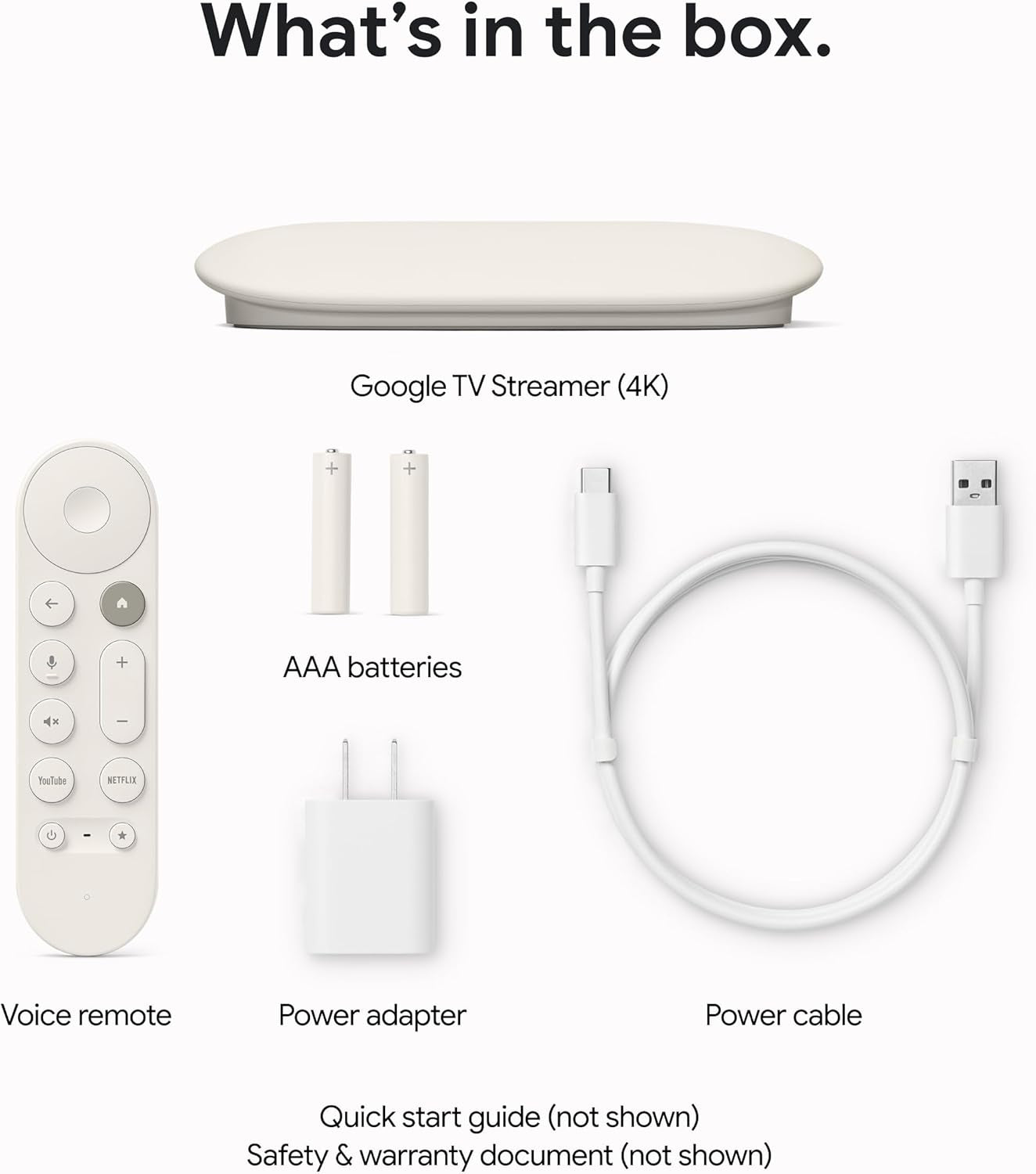 TV Streamer 4K - Fast Streaming Entertainment on Your TV with Voice Search Remote - Watch Movies, Shows, Live TV, and Netflix in 4K HDR - Smart Home Control - 32 GB of Storage - Porcelain