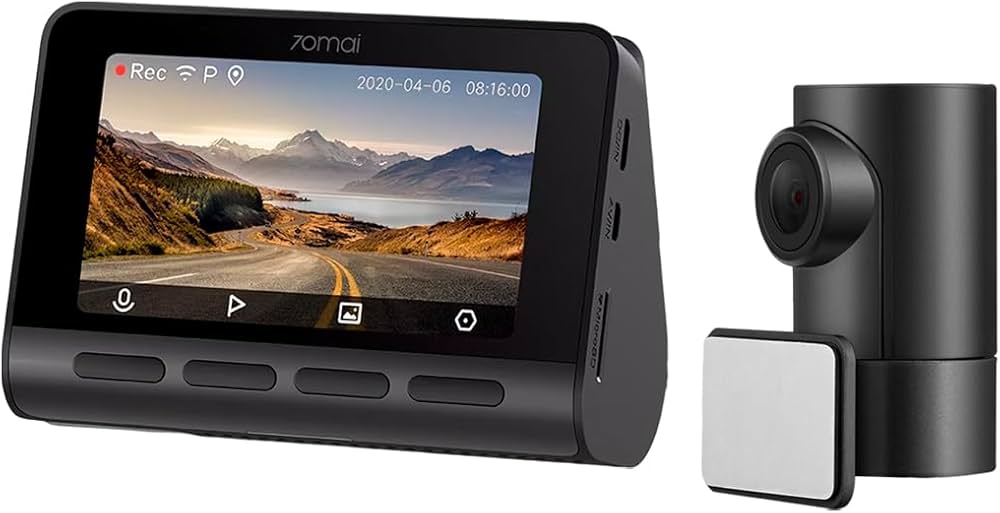 70mai Dash Cam 4K A800S - Cámara para auto + Dash Cam Trasera RC06