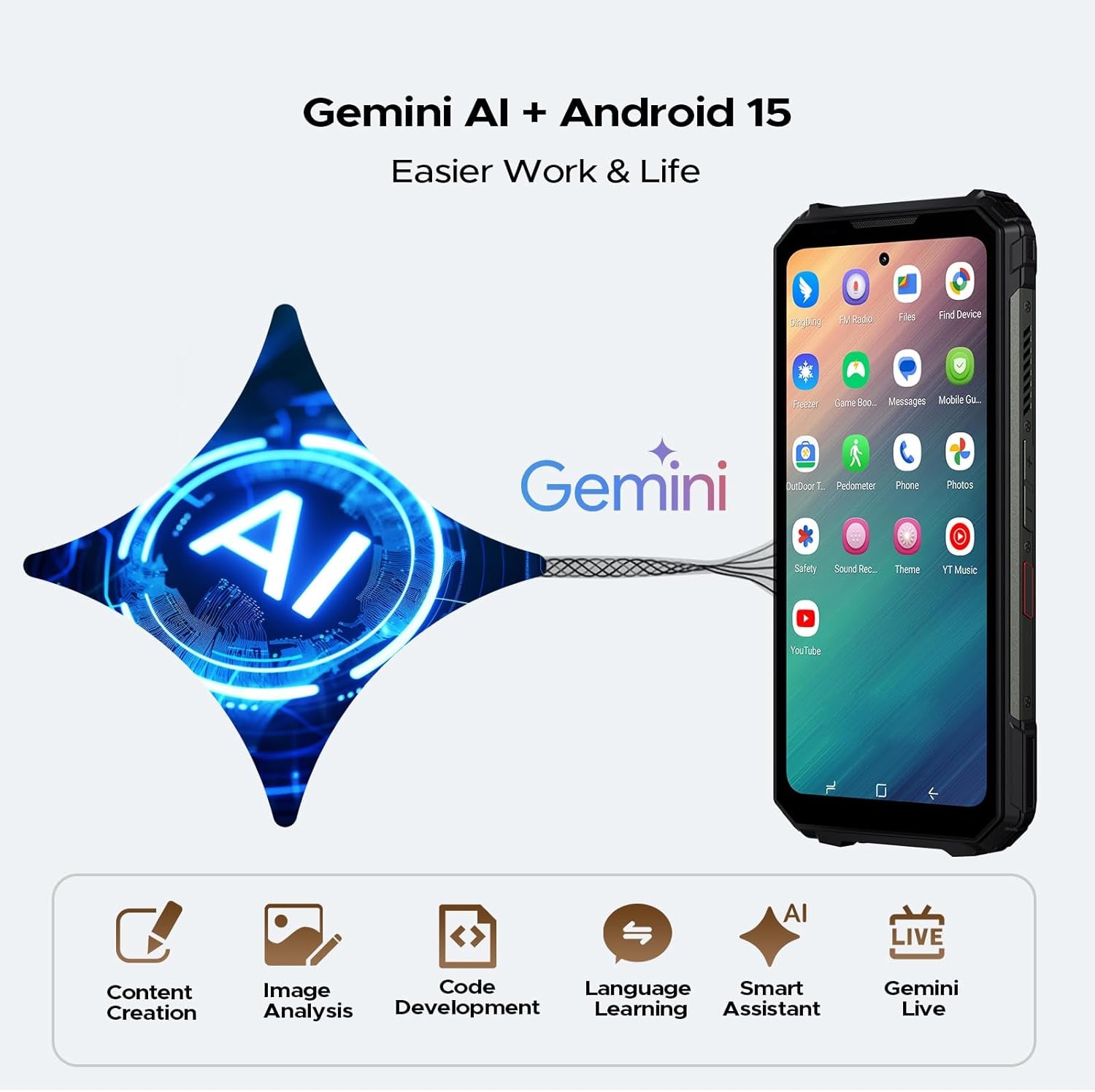 V Max LR 5G Rugged Phone with 40M Laser Ranging,36Gb+512Gb,200Mp+32Mp Camera,20500Mah/45W,Mtk 7300 Rugged Smartphone,6.78" Fhd+120Hz,1200Lm Dual Camping Lights,Waterproof/Wifi6E/Nfc/Widevine L1