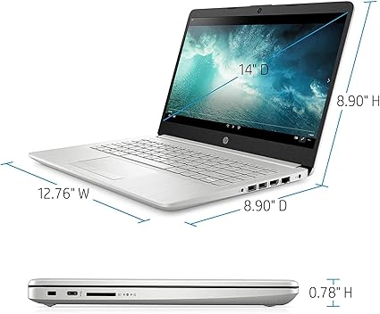 HP Laptop 14" Táctil - AMD Ryzen 3, 8GB RAM y Conectividad Total