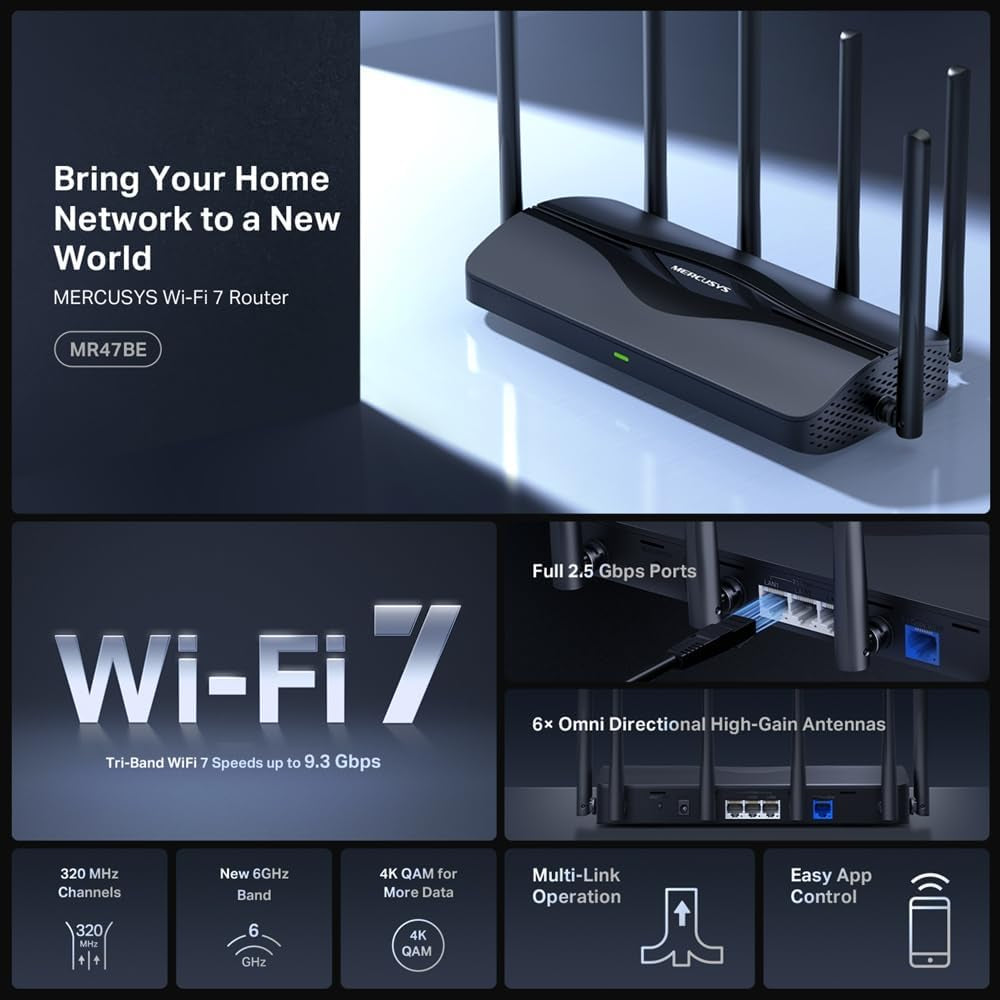 Router  BE9300 Tri-Band WI-FI 7