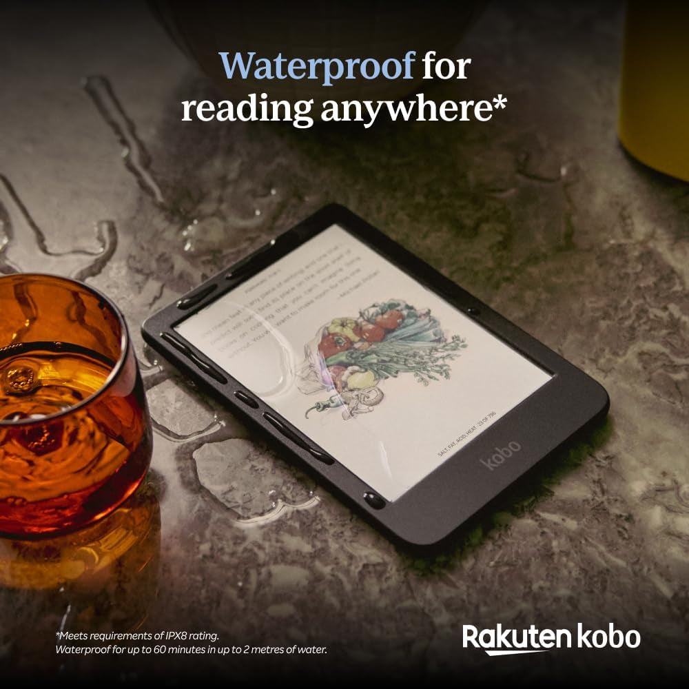 Clara Colour | Colour Ereader | 6” Glare-Free Colour E Ink Kaleido™ 3 Display | Dark Mode Option | Waterproof | Audiobooks | 16GB of Storage | White