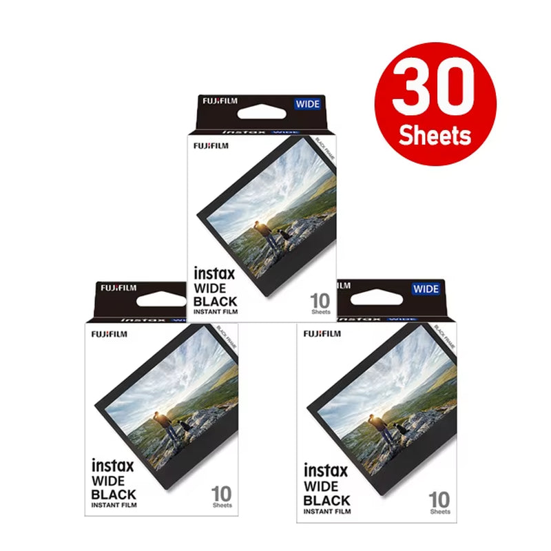 Instax Wide Film Instant White Black Edge for Fuji Camera 100 200 210 300 400 500AF Lomography Wide Link Wide+Album Set