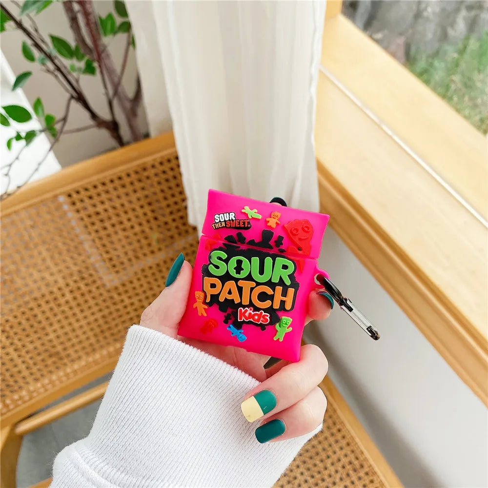 For Airpods 4 Case 3D Snacks Sugar Drinks Creative Earphone Case for Airpods Pro 1 2 3 Cartoon Silicone Cover for Airpods Pro 3