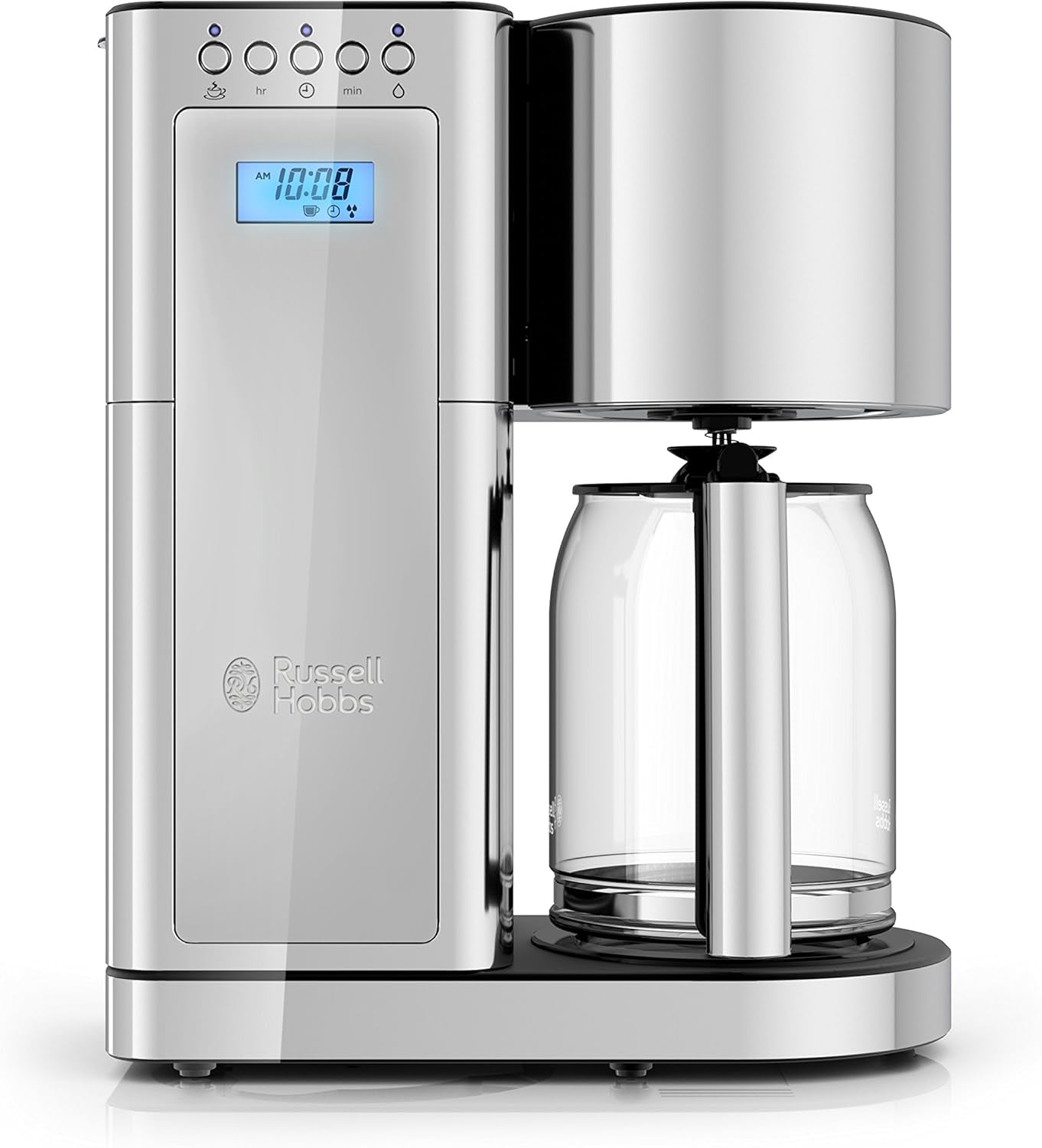 CM8100GYR Glass Series 8-Cup Coffeemaker, Silver