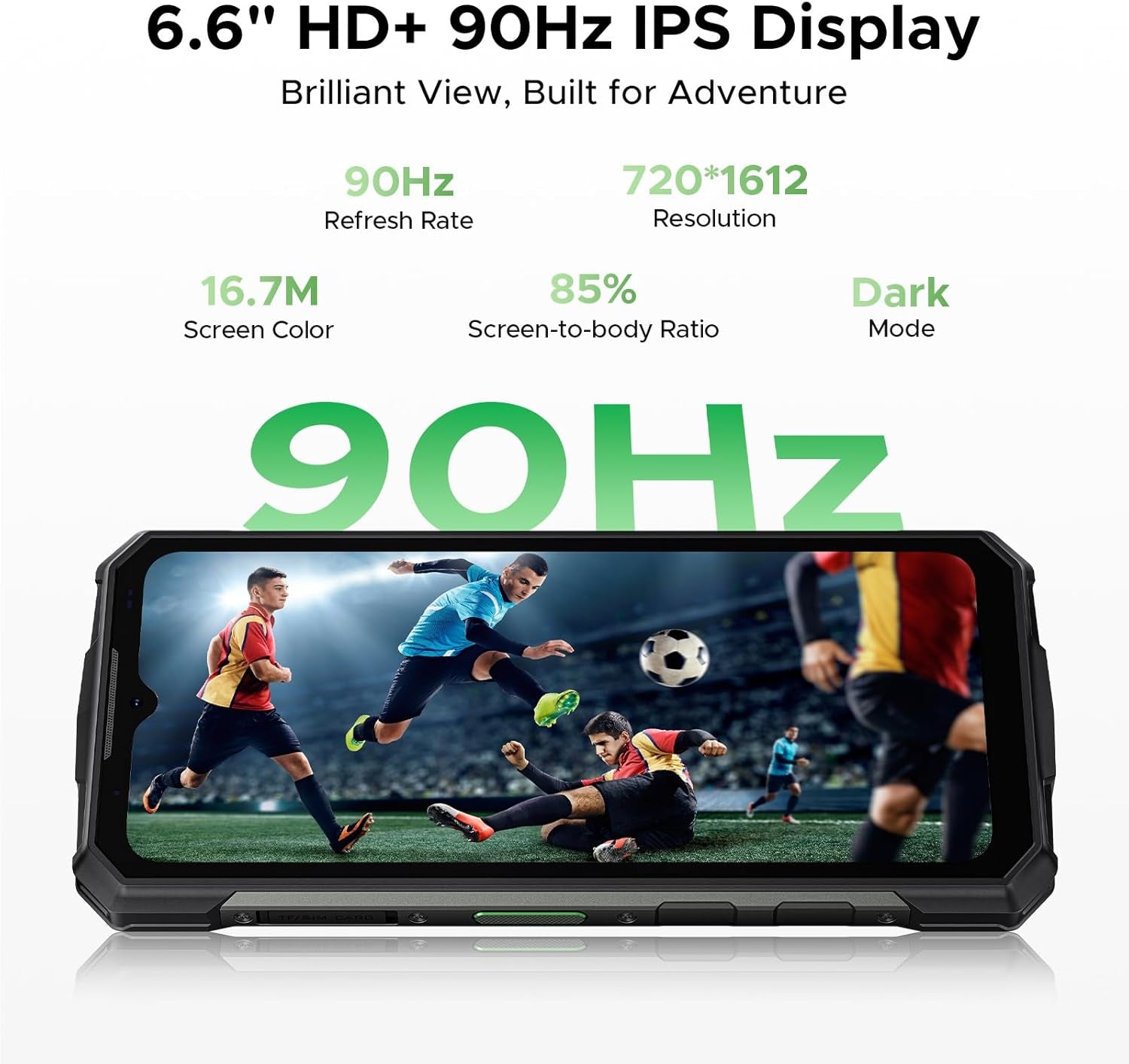 Fire 5 Pro Rugged Phone,13000Mah Battery,Helio G81 Octa Core,Android 15 with Gemini AI,20GB+128GB/2TB,6.6" Hd+90Hz Rugged Smartphone,13Mp+8Mp,Ip68 Waterproof Phone,Nfc/Otg/Triple Card Slot