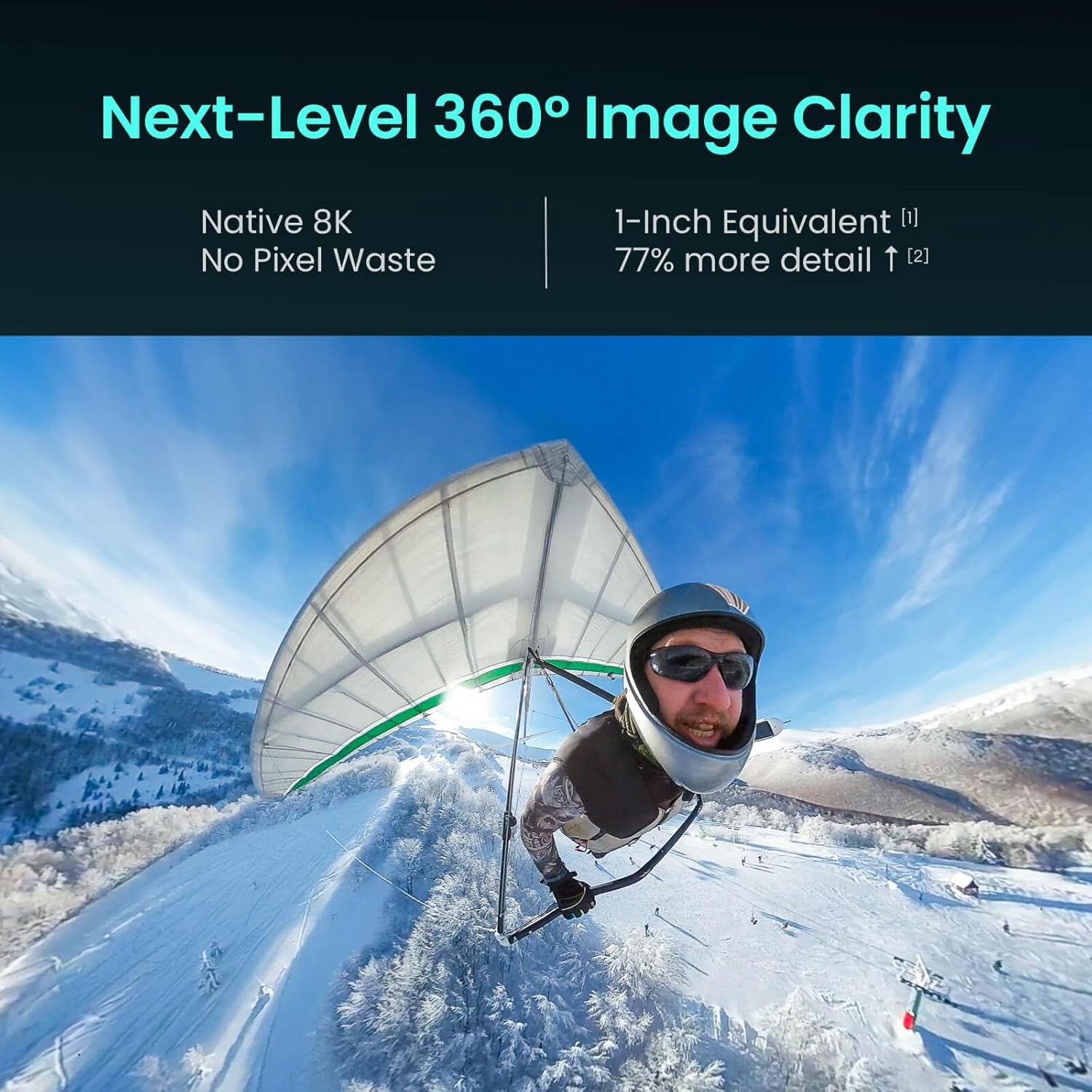 Xtra Sphra360 360 Camera, 8K Panoramic Video, 1-Inch Sensor Equivalent, 100MP High Resolution, Waterproof Action Camera, 105GB Built-In Storage, Bullet Time, Broad Compatibility, Vlog