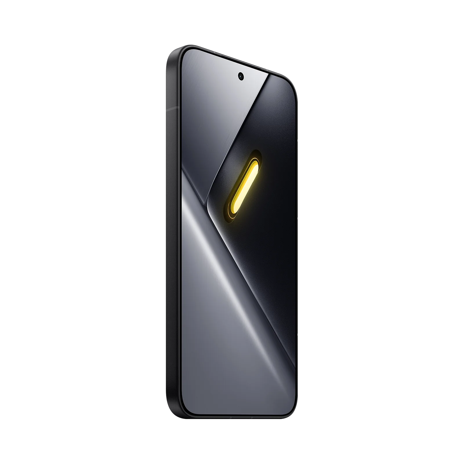 Xiaomi POCO X8 Pro Max negro: pantalla frontal en ángulo y perfil.